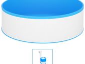 Splasher Pool with Hanging Skimmer and Pump 350x90 cm White