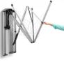 Brabantia WallFix Clothes Line - Foldable Rotary with Storage Box-Metallic Image 2