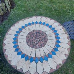 Two Seater Table and Chairs Mosaic