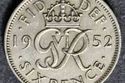 Great Britain 1952 sixpence coin !!
