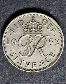 Great Britain 1952 sixpence coin !!