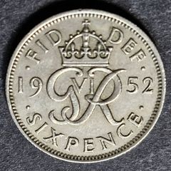 Great Britain 1952 sixpence coin !!