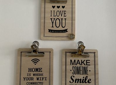 Wooden Clipboard
