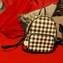 Chic Checkered Mini Backpack Claires Image 3