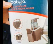 Babylo Universal 2-in-1 Stroller Cup Holder and Phone Holder