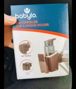 Babylo Universal 2-in-1 Stroller Cup Holder and Phone Holder