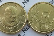 Vatican 50 cent euro coin  2012 - Pope Benedict XVI
