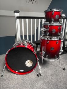 Mapex Saturn 4pc 20inch Shell Pack, Scarlet Fade