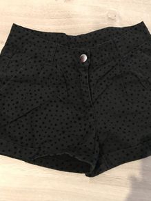 Girls velvet shorts size 8-9 years