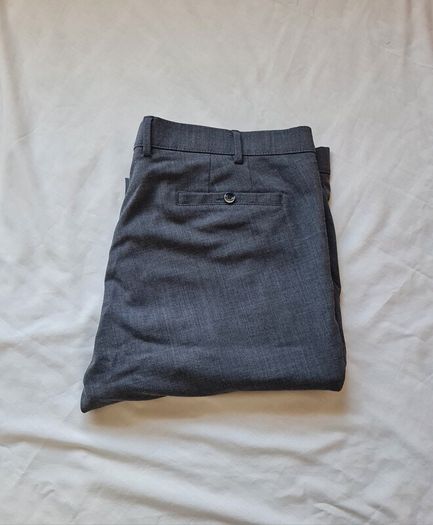 Meyer roma trousers Size 44/32 zip fly grey polyester In excellent condition