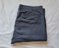 Meyer roma trousers Size 44/32 zip fly grey polyester In excellent condition