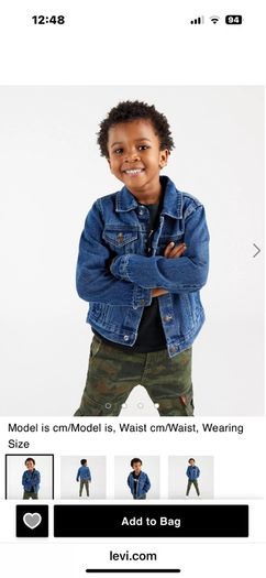 New Levi's Boys Trucker Jacket