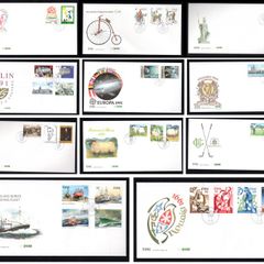 Collection 1991 Ireland Commemorative Stamps An Post First Day Cover (FDC). Collection of 11 covers.