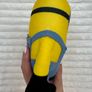 Plush Minion Stuart Despicable Me approx. 22cm. Smiling Damaged Suit Used Please see photos Image 5
