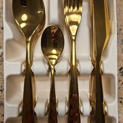 Ikea Tillagad 24 piece cutlery set - Gold