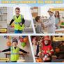 3 in 1 Kids Role Play Costumes, 13 Pieces Fancy Dress up Set for Boys Age 3-7, Birthday Halloween Costumes for Kids & Toddlers Image 4