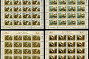 2002 Ireland 1000th Anniversary of Declaration of Brian Boru as High King of Ireland Commemorative Stamp Sheetlets Plate 1A1A1A1A Mint Never Hinged (MNH)