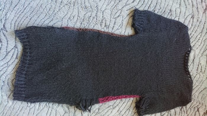 Black Knitted Dress. Size 10