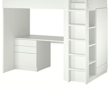 Bunk bed with desk