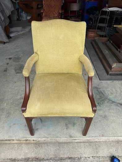 Antique Mahogany Framed Arm Chair