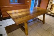 Solid teak table