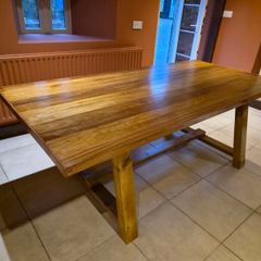 Solid teak table