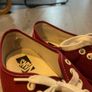 VANS authentic red shoes UK 10 Image 5