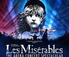 2 tickets to Les Miserable: The Arena Spectacular - sat 30th may