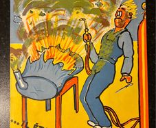 Original 1950's French Industrial Safety Poster