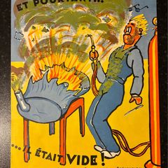 Original 1950's French Industrial Safety Poster