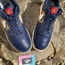 Nike Air Force 1 Premium Navy Image 2