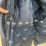 Barbour navy wax jacket small size 10 Image 8