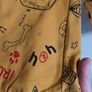 Anime ,Graffiti, Harajuku Japanese Streetwear Yellow Hoodie size S/M Image 4