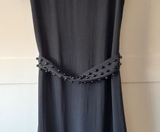 French Connection beaded black dress 10