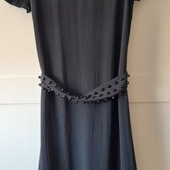 French Connection beaded black dress 10