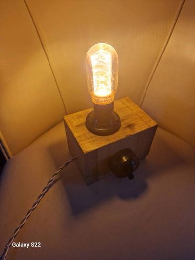 Rustic vintage inspired lamp