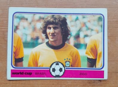 Monty Gum World Cup 1978 Zico Brazil Card
