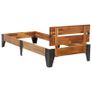 Bed Frame Solid Acacia Wood with Brushed Finish 90x200 cm Image 4