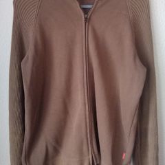 Hugo Boss Zip Up Cardigan Brown Size Small Great Condition