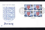1979 Jersey 6p Parish of Grouville Definitive Stamps Booklet pane First Day Cover (FDC)