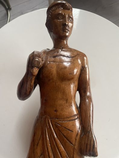 Old Hand Carved Wooden Sculpture