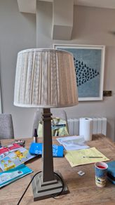 Hedgeroe Drum Pleated Linen Shade