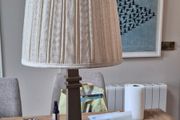 Hedgeroe Drum Pleated Linen Shade