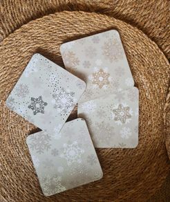 Set of 4 Xmas Christmas coasters