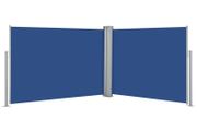 Retractable Side Awning Blue 100x1000 cm