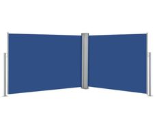 Retractable Side Awning Blue 100x1000 cm