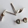 Vintage Sterling silver twist stud earrings Image 8