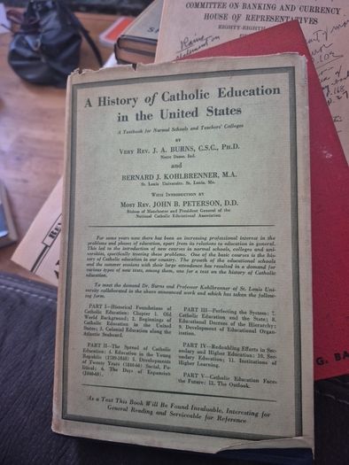 History of cathlic education in the US ny Bernard Kohlbrenner 1937