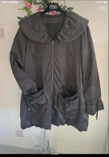 jacket miss selfridge shawl collar parka inspired jacket size 12