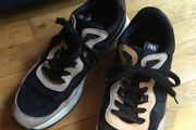 ZARA Contrast Mesh Trainers 41   Sneakers Beige Black
